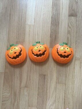 Easter Unlimited Vintage Light Up Pumpkin Jack O Lantern Decoration Halloween
